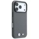Чехол BMW M Carbon Metal Logo MagSafe для iPhone 17 Pro / 18 Pro, серый