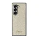 Чехол Guess 4G Glitter Script для Samsung Galaxy Z Fold 6 Золотистый