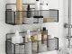 Hanging Metal Basket Organiser Shelf for Kitchen or Bathroom