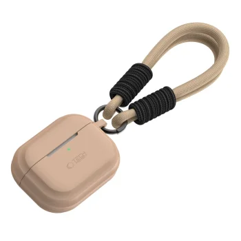 Чехол Tech-Protect для Apple AirPods Pro 1 / 2 Silicone Rope, светло-коричневый