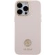 Guess iPhone 15 Pro Max Case Silicone Logo Strass 4G, Pink