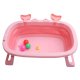 Bakalu Foldable Silicone Baby Bathtub KZ1015B, Pink