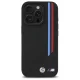 BMW iPhone 16 Pro Max Case M Meshed Tricolor Stripes MagSafe, Black