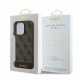 Guess 4G Bottom Stripe Phone Case Cover iPhone 16 Pro Max - brown