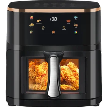 Karstā gaisa friteris 1400W 10L, melns