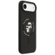 Karl Lagerfeld silikona Karl&Choupette Ring MagSafe maciņš iPhone 17 Air – melns | Phone Case Cover