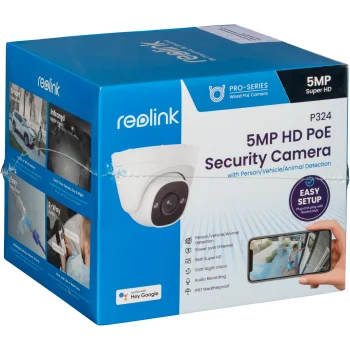 Reolink RLC-520A IP Kamera 5MP PoE, Balta/Melna