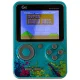Портативная мини ретро игровая консоль с 500 играми, синяя