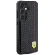 Ferrari Samsung Galaxy S24+ vāciņš Carbon Printed Line, melns