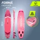Надувная SUP-доска TSUNAMI T10 PRO 350 см с веслом, розовая