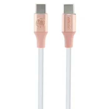 Guess USB-C to USB-C Cable 1.5m Fast Charging, Pink