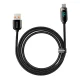 Кабель Baseus Display Fast Charging Data USB-A / USB-C 66Вт 1 м – чёрный