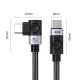 Orico USB-C uz USB-C kabelis PD 100W 1m leņķa, melns