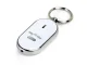 Pīkstiena Atslēgu Piekariņš Reaģē uz Svilpi ar LED Apgaismojumu, Balts | Chip Keychain Reacts to Whistle with LED...