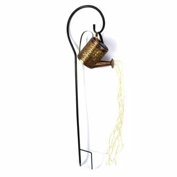 Solar garden watering can lamp