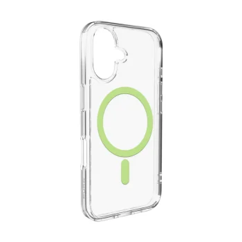 Puro iPhone 17 vāciņš Lite Mag ar MagSafe atbalstu, caurspīdīgs ar zaļu