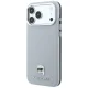 Чехол Karl Lagerfeld Grained Karl Head Metal MagSafe для iPhone 18 Pro Max / 17 Pro Max, серый