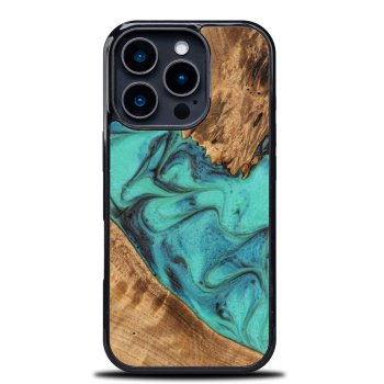 Bewood unikāls korpuss iPhone 16 Pro - tirkīza krāsā | Unique Case for Turquoise