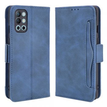 OnePlus 9R Multiple Card Slots Design Wallet Stand Leather Book Case Cover, Blue | Telefona Vāciņš Maciņš Apvalks...