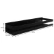 Vannas istabas sienas plaukts 50 cm Ruhhy, melns
