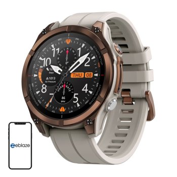 Умные часы Zeblaze Stratos 4 Pro, коричневые