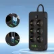 Tech-Protect PC6X6 Power Strip 6 Sockets 3xUSB-A 3xUSB-C 2m, Black