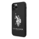 Apple iPhone 11 Pro Max 6.5\'\' US Polo Silicone Collection Case Cover (USHCN65SLHRBK), Black | Чехол Кейс...