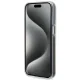 Guess iPhone 15 vāciņš IML Faceted Mirror Disco Iridescent, rozā