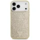 Guess Glitter Triangle Logo MagSafe vāciņš iPhone 17 Pro Max — zelta krāsā | Phone Case Cover