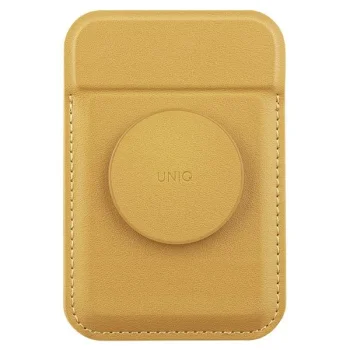 Uniq Flixa Магнитный Кошелек для Карт с Подставкой Желтый/Canary Yellow MagSafe