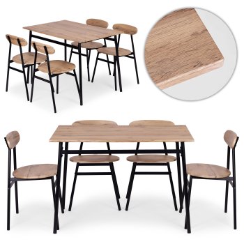 Обеденная группа стол и 4 стула для кухни OSLO ModernHome