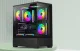 DarkFlash C365 Computer Case, Tempered Glass, E-ATX, Black