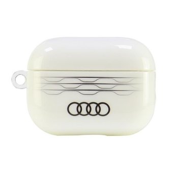 Audi IML Geometric Pattern maciņš AirPods Pro 2 austiņām, Balts