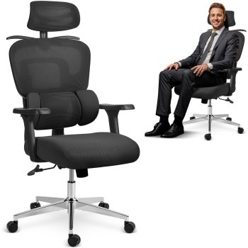 Ergonomisks biroja krēsls Sofotel Talin ar mikrosietiņu, melns