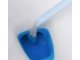 Silicone Toilet Brush with Wall Mount, Blue