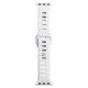 3mk Apple Watch 38 / 40 / 41 mm silikona siksniņa, balta