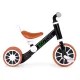 ECOTOYS 2-in-1 bērnu trīsritenis un balansa ritenis, melns