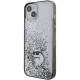 Чехол Karl Lagerfeld для iPhone 15 Plus Liquid Glitter, прозрачный