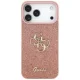 Чехол Guess Fixed Glitter Big 4G для iPhone 17 Pro Max розовый