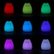 Naktslampiņa bērniem silikona kaķis, mīksta RGB LED skārienjutīga lampa, balta