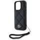 Чехол Karl Lagerfeld Quilted Initial Logo & Chain Strap для iPhone 16 Pro Max - черный