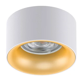 Maclean MCE457 W/G Iebūvējams gaismeklis, GU5.3, 70x40mm, Balts/Zelts
