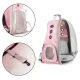 Pet carrier backpack for cat or dog, Petsi, pink
