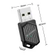 Divjoslu USB Wi-Fi 6 un Bluetooth 5.4 adapteris Wozinsky WAX-900, melns