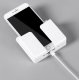 Wall organizer / Phone, remote control, electronics, wires holder, stand / Hanging storage container, box