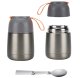 Food Thermos with Folding Spoon, 650 ml
