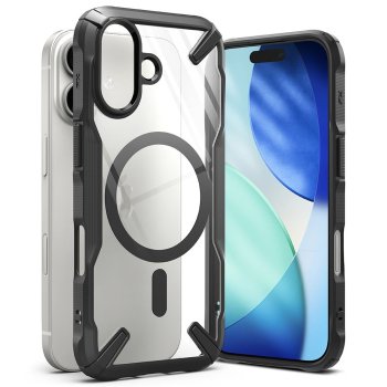 Ringke Fusion X magnētiskais MagSafe maciņš iPhone 17 – melns | Phone Case Cover