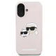 Чехол Karl Lagerfeld Silicone Karl & Choupette Head MagSafe для iPhone 16 Plus, розовый