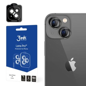 Camera Glass for iPhone 14 Pro Max / 14 Pro 9H for 3mk Lens Protection Pro Series Lens - Gray