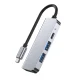 USB-C Hub Tech-Protect V2 4in1 (HDMI, USB 3.0, USB 2.0, USB-C) - Gray